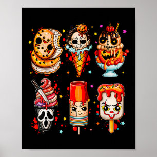 Poster Films d'horreur Glace d'été d'Halloween