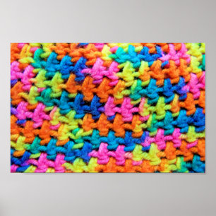 Poster Fils de crochet colorés