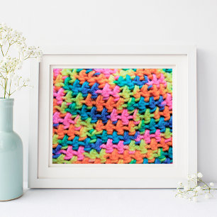 Poster Fils de crochet colorés