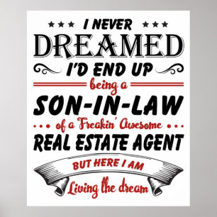 Poster Fils En Droit De L'Agent Immobilier Étonnant