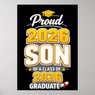Poster Fils fier d'un diplômé de la promotion 2026 remise