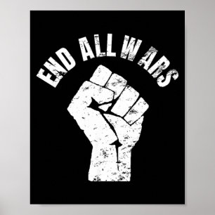 Poster Fin à toutes les guerres - Manifestation anti-guer