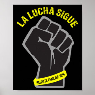 Poster Fin de la séparation de famille La Lucha Sigue Lut