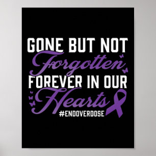 Poster Fin de l'overdose Mémorial de souvenir d'un être c