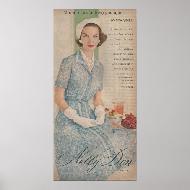 Poster Fin des années 1950 Nelly Don (Devant)