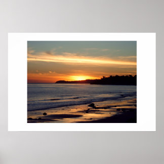 Poster Fin du coucher du soleil