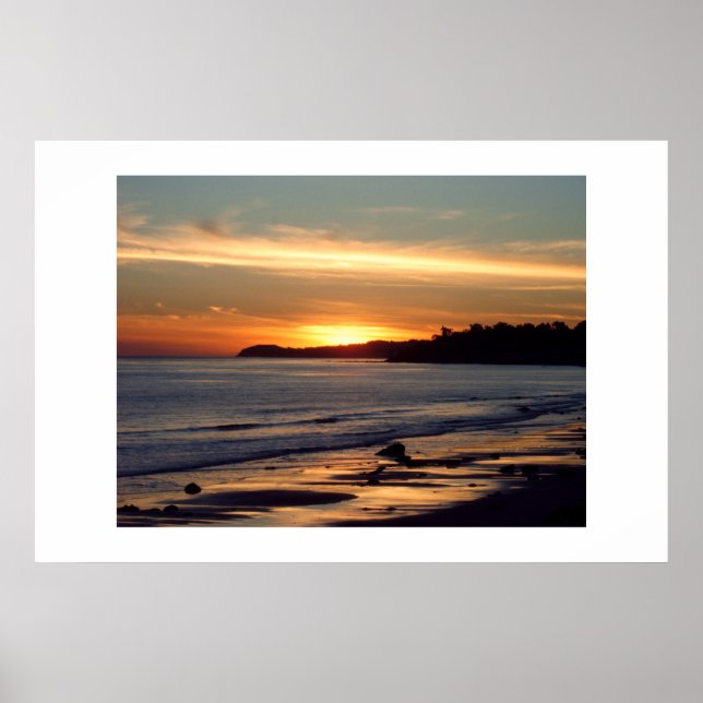 Poster Fin du coucher du soleil (Devant)