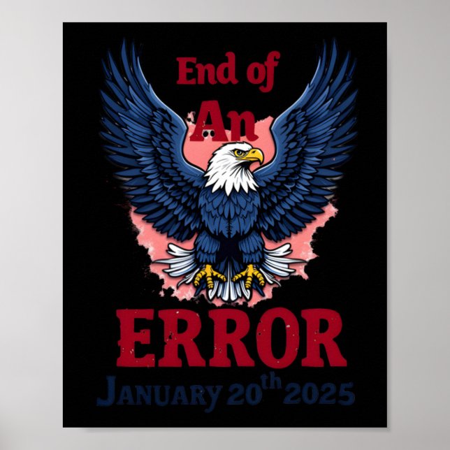 Poster Fin D'Une Erreur Le 20 Janvier (Devant)