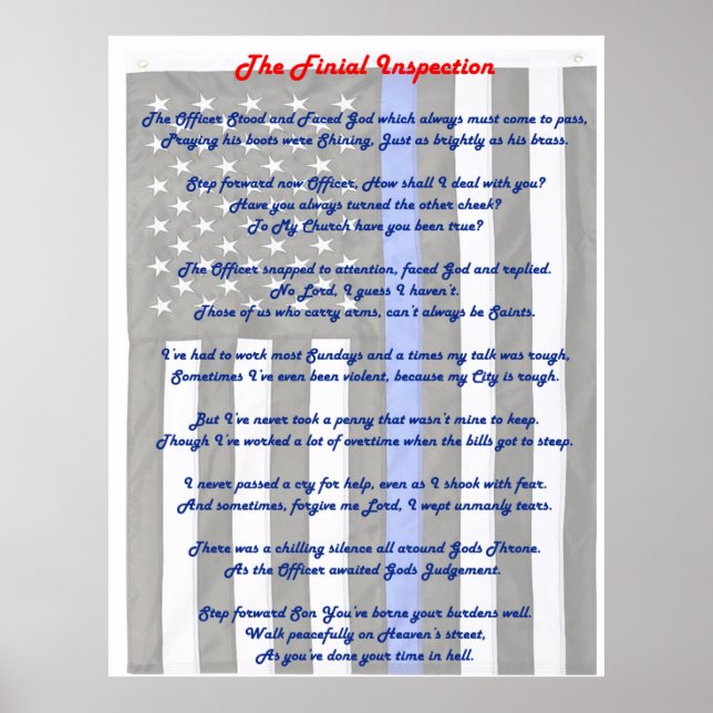 Poster final de la police d'inspection (Devant)