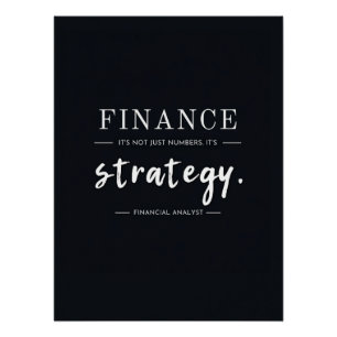 Poster Finance – Pas seulement des chiffres, c'est une st