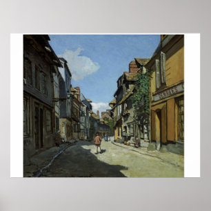 Poster Fine Art Monet Rue de la Bavole Honfleur