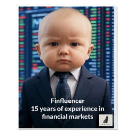 Poster Finfluencer Baby - 15 ans de sagesse financière