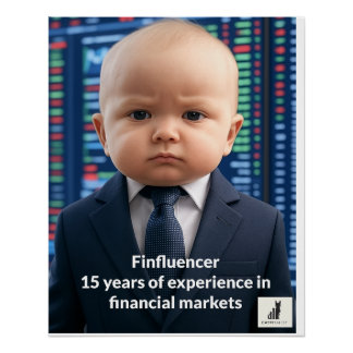 Poster Finfluencer Baby - 15 ans de sagesse financière