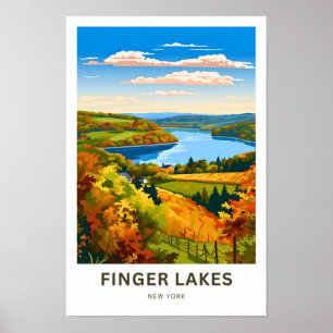 Poster Finger Lakes New York Imprimer