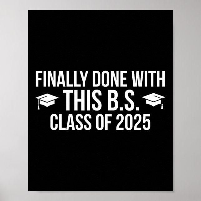 Poster Fini Avec Ce Bs Cl De 2025 - Graduation (Devant)