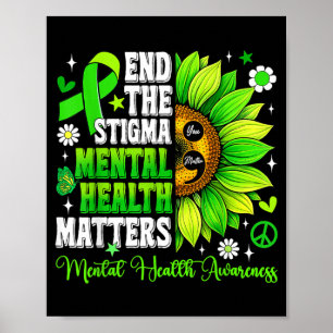 Poster Finissons-en avec le Stigma La santé mentale est i