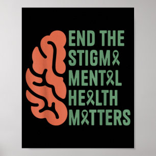 Poster Finissons-en avec le stigma Santé mentale