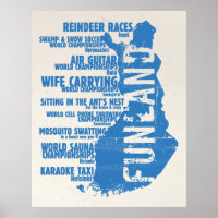 Finlande Funland List 2 Colossal Poster/Imprimer