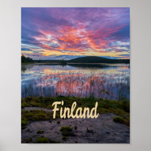 Poster Finlande Helsinki Europe du Nord