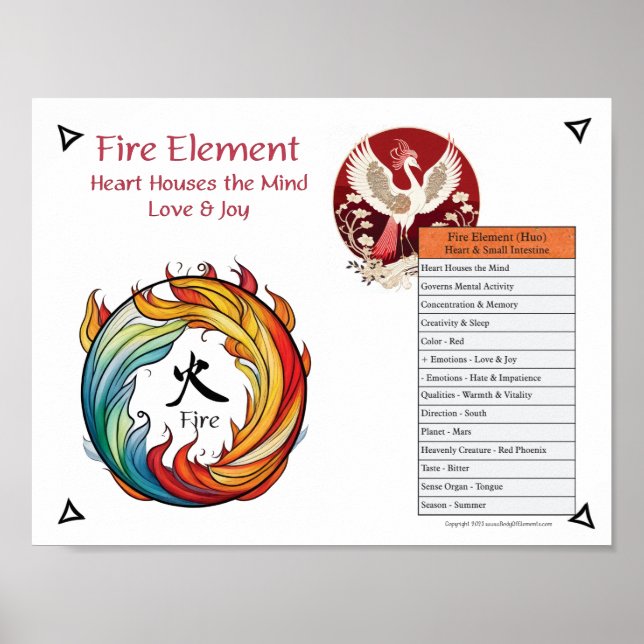 Poster Fire Element Acupuncture (Devant)