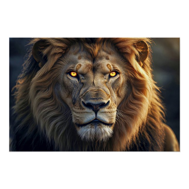 Poster Fire Eyes of the Jungle King (Devant)