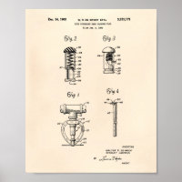 Fire Sprinkler Head 1965 Brevet Art - Vieux poivre