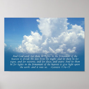 Poster Firmament, 1h14 de genèse de ciel bleu - copie 15
