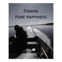 Poster - Fischen reines Glück