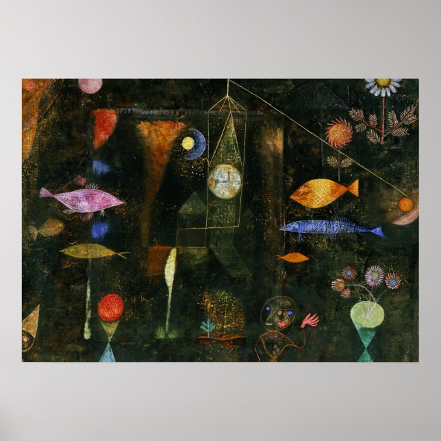Poster Fish Magic, 1925 par Paul Klee (Devant)