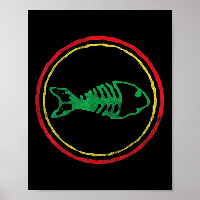 Poster Fishbones Ska Punk Hommes Femmes Mères Fête des pè (Devant)