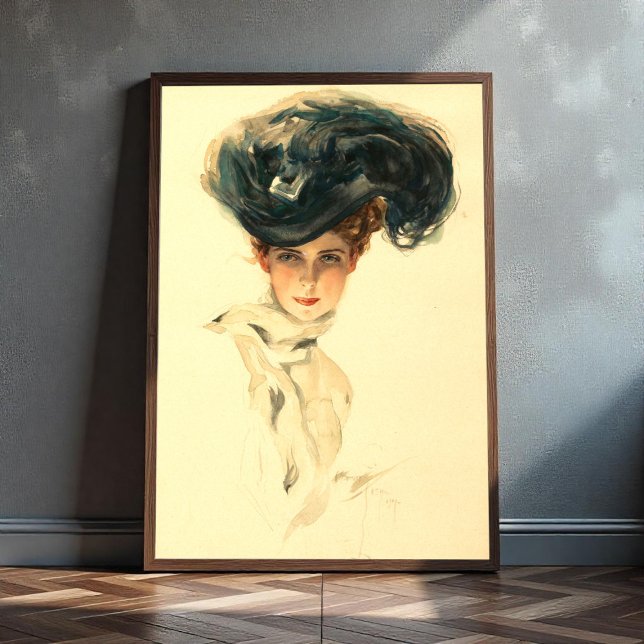 Poster Fisher Girl, Harrison Fisher (Créateur téléchargé)