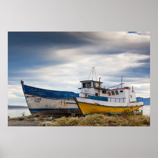 Poster Fishing boats (Devant)
