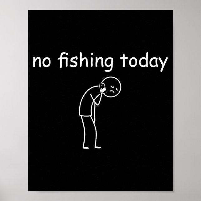 Poster Fishing Shirts For Men - Fishing - No Fishing Toda (Devant)