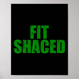 Poster Fit Shaced Irish Jour de la Saint Patrick Shamrock