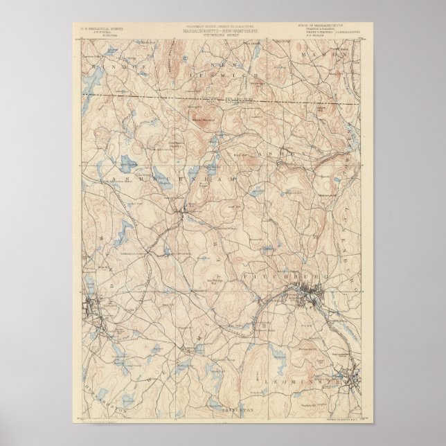 Poster Fitchburg, Massachusetts (Devant)