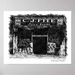 Poster Fite Jazz Feed mur art