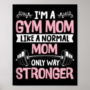 Poster Fitness des femmes Muscle Exercice Gym Maman Ba