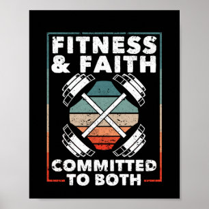 Poster Fitness & Faith Engagée à la fois chrétienne