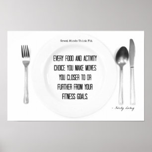 Poster Fitness Food and Activity Choices!