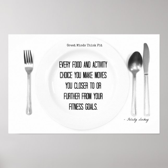 Poster Fitness Food and Activity Choices! (Devant)
