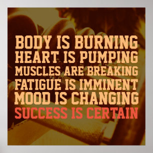 Poster Fitness gym entraînement inspiration style couvert