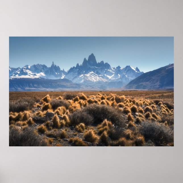 Poster Fitz Roy, Patagonie, Argentine (Devant)