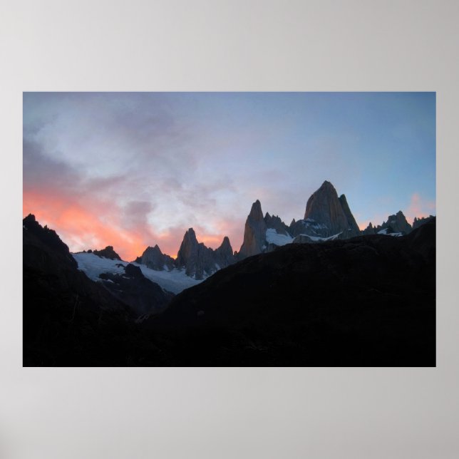 Poster Fitz Roy Sunset (Devant)