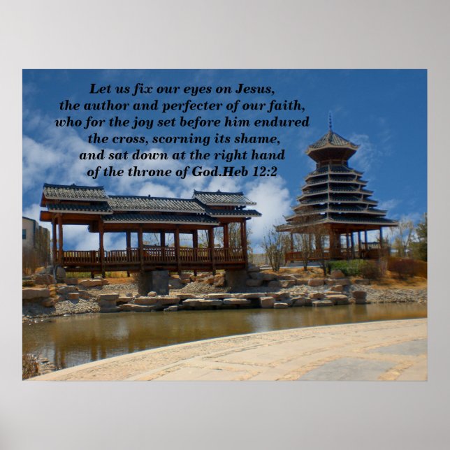 Poster Fixons nos yeux sur Jésus (Devant)