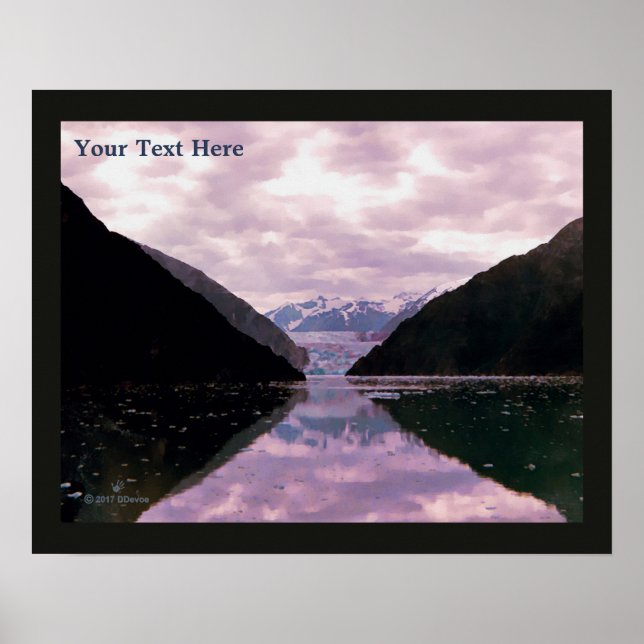 Poster Fjord Glacier (Devant)