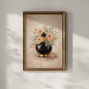 Poster Flacon de Parfum Vintage