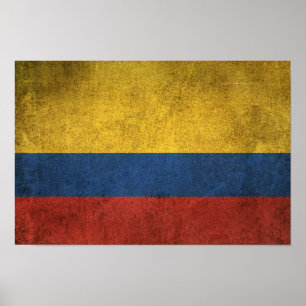 Poster Flag de Colombie