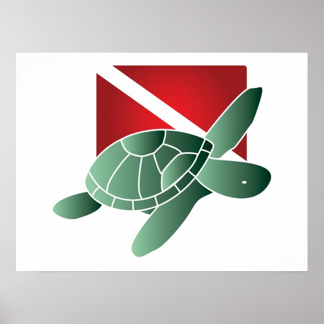 Poster Flag de Sea Turtle (Devant)