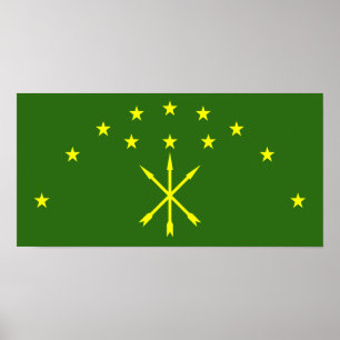Poster Flag of Circassia