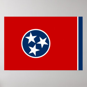 Poster Flag of Tennessee